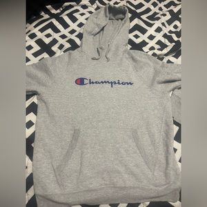 Grey champion hoodie